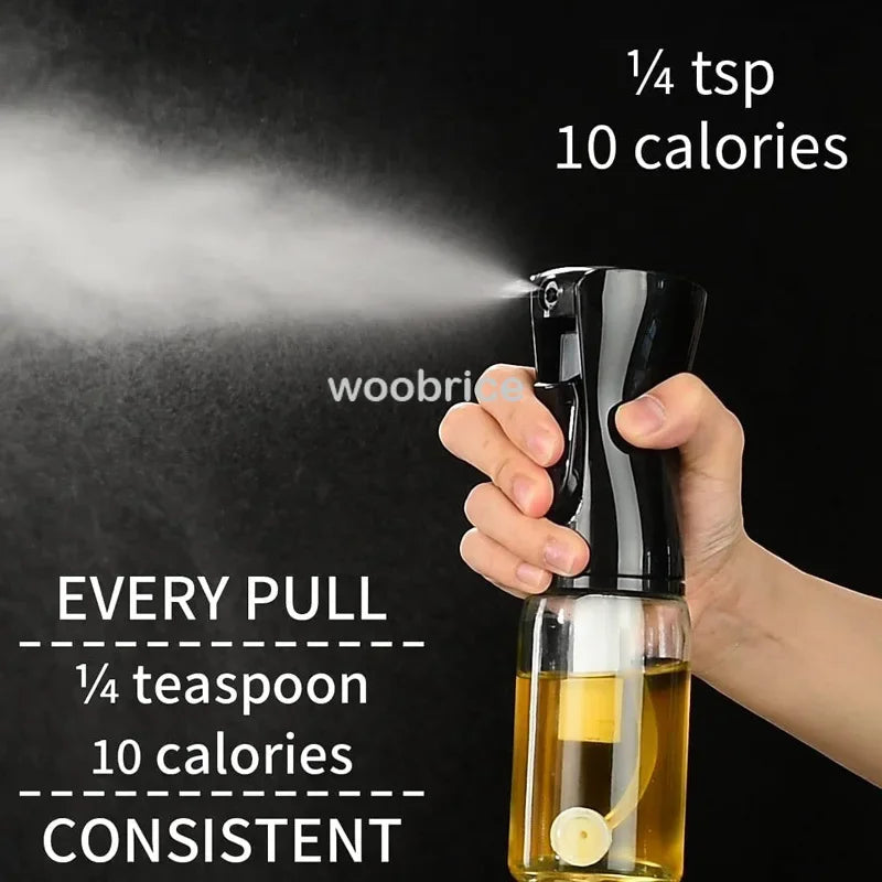 Oil Spray Dispenser – 200/300/500ml Nebulizer for Kitchen, Air-fryer, BBQ & Cooking