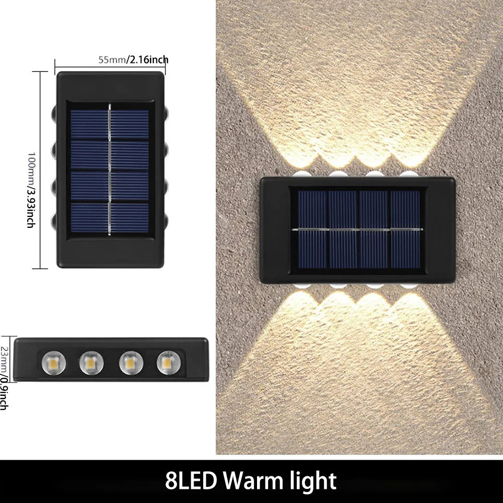 Solar LED Convex Wall Lamp