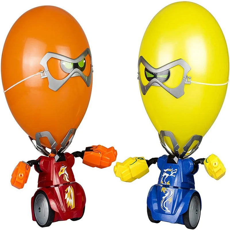 Electric Balloon Puncher Remote Control Boxing Combat Robot Blasting Balloon Battle Toy Parent-Child Interaction Party Game Gift