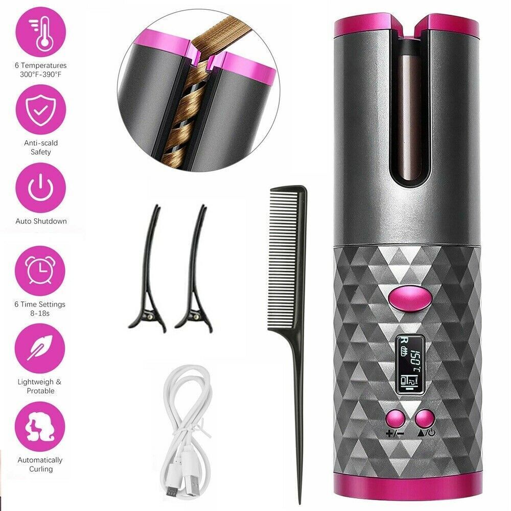 LCD Display Hair Curler