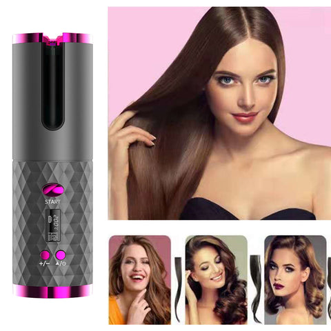 LCD Display Hair Curler